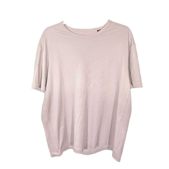 Perry Ellis Tan/Cream Shirt Crew Neck Men's Large - Picture 1 of 6